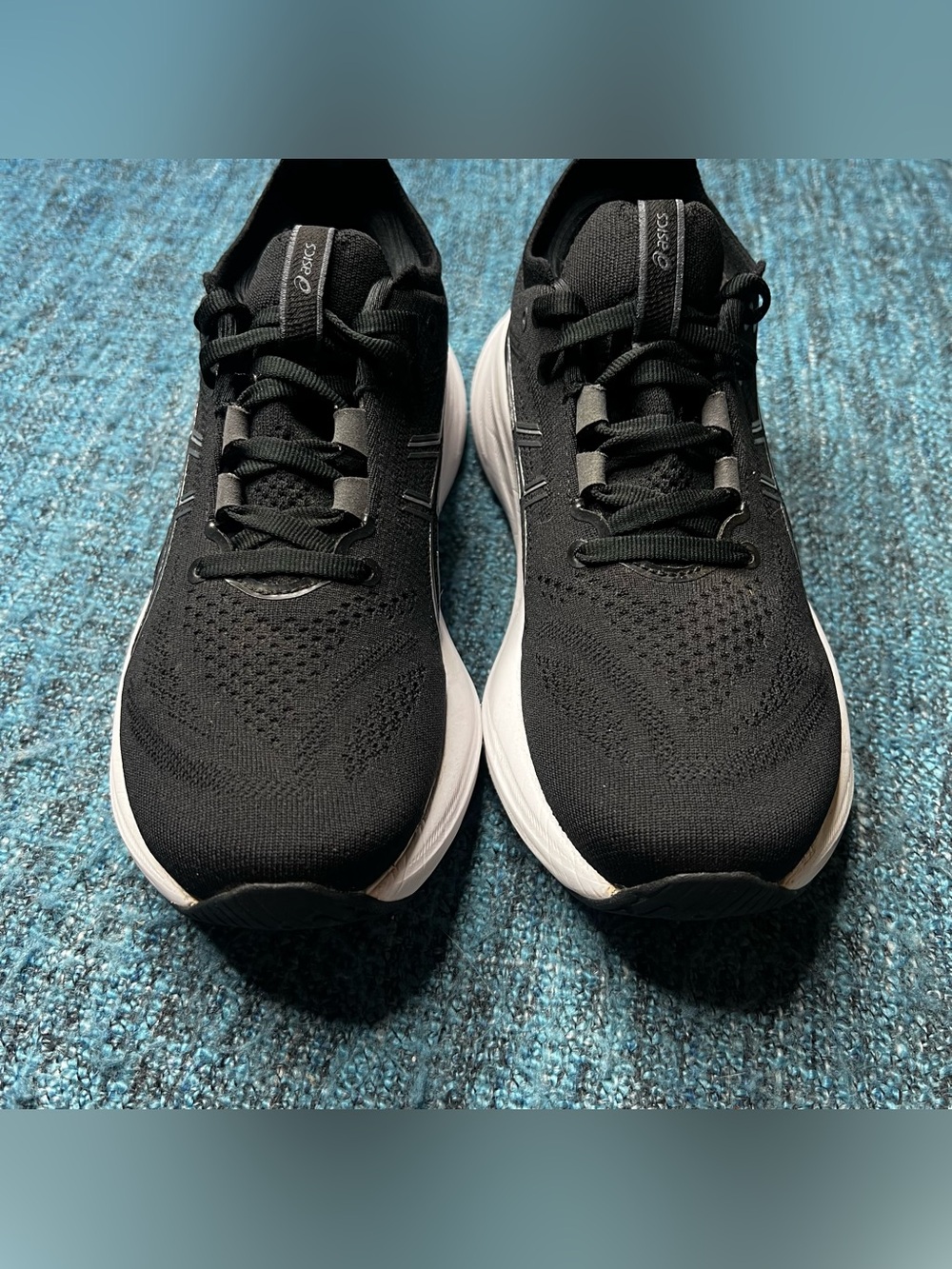 Asics Gel Nimbus 26 Running Shoes in Black White Women's Size 6.5 Sneakers - Picture 3 of 9